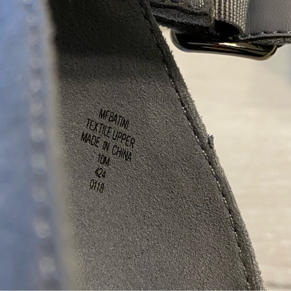 Marc Fisher Women's Batini Blue Wedge Woven Suede Sandal, Size 10 - Picture 9 of 15